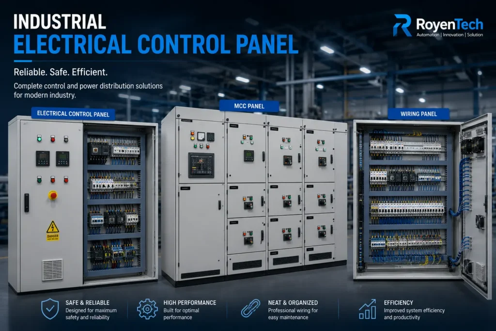 Industrial electrical control panel