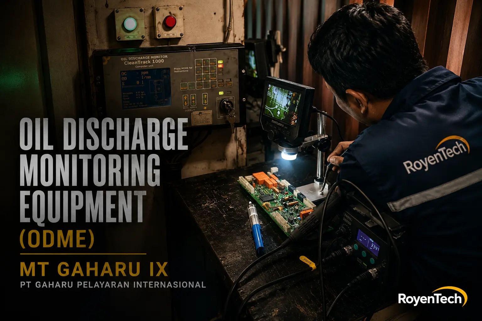 Oil Discharge Monitoring Equipment (ODME) MT Gaharu IX PT Gaharu Pelayaran Internasional