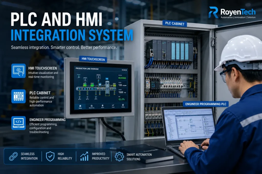 PLC and HMI integration system