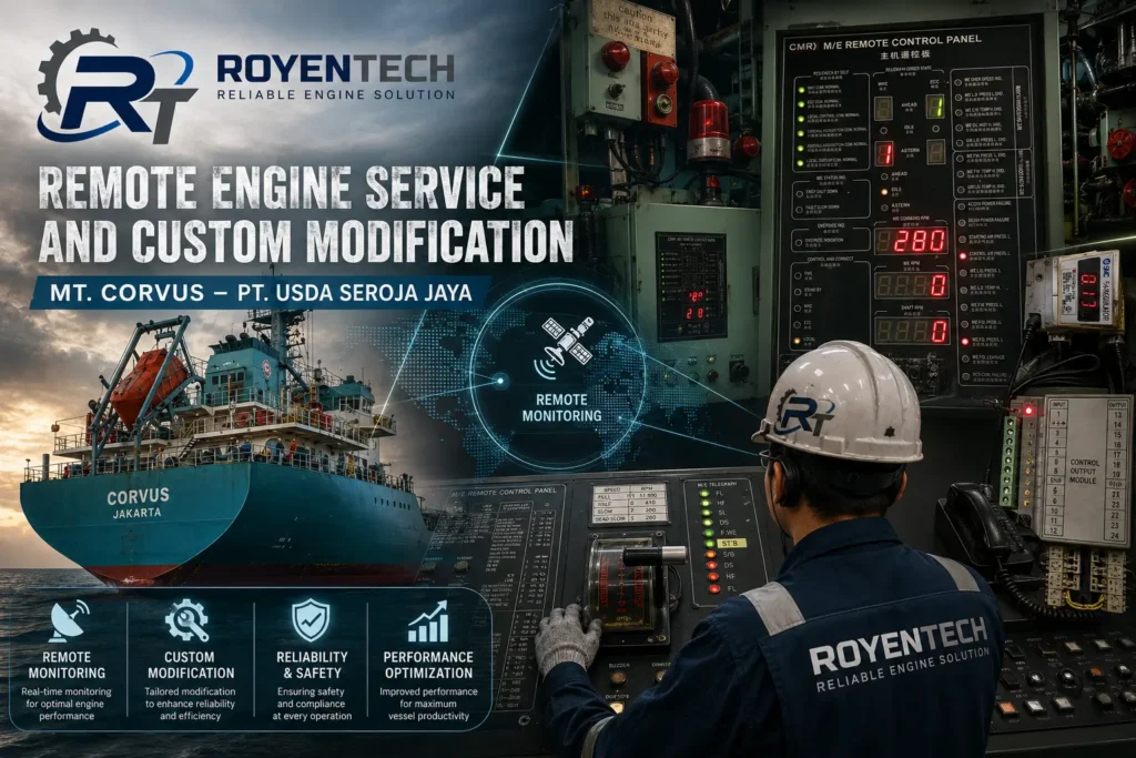 Remote Engine Service and Custom Modification MT. Corvus – PT. USDA Seroja Jaya