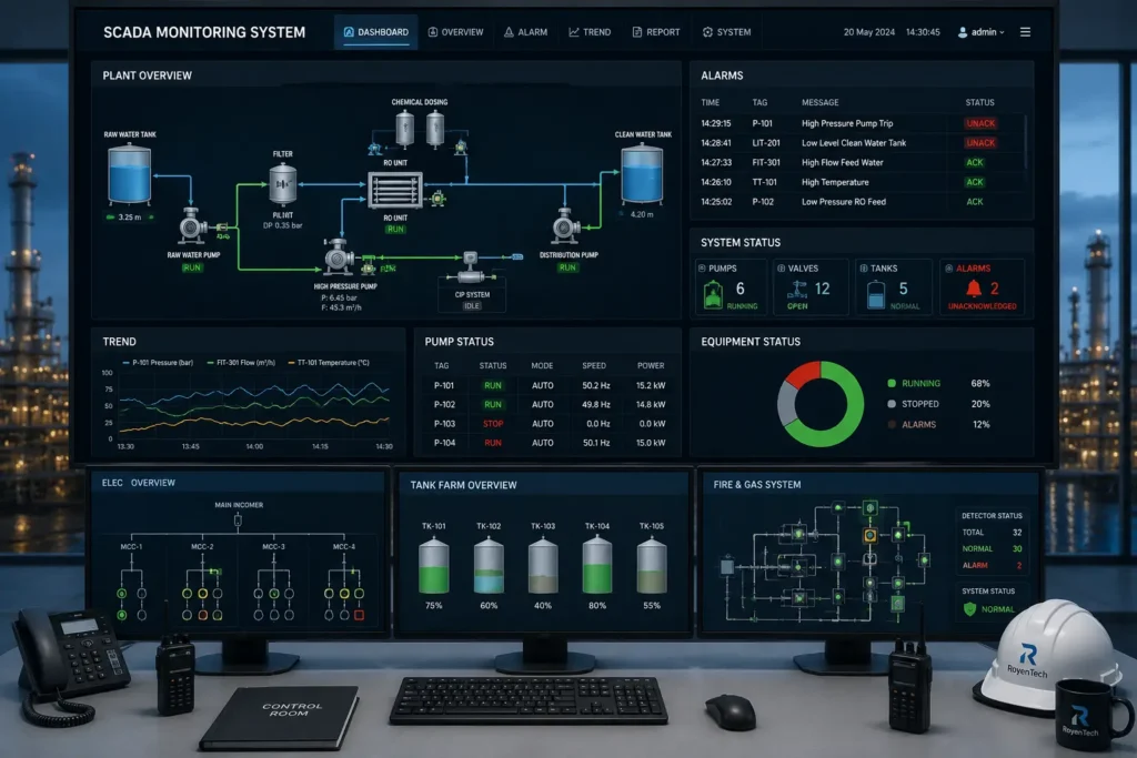 SCADA monitoring system