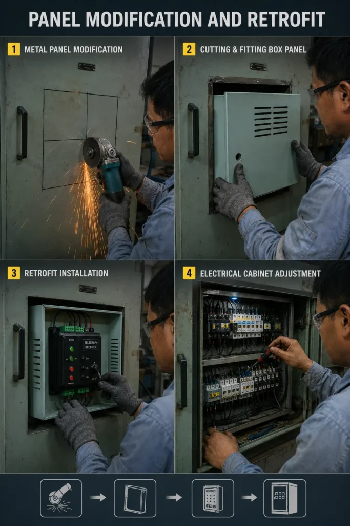 marine control panel modification
