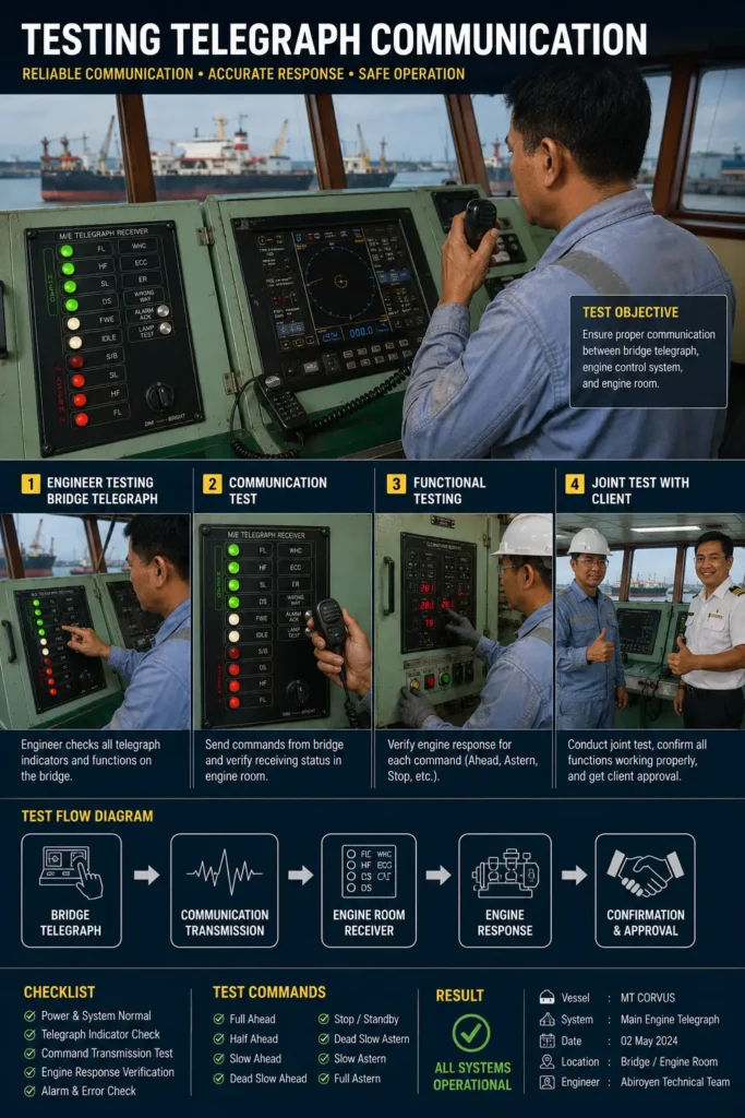 marine telegraph system commissioning