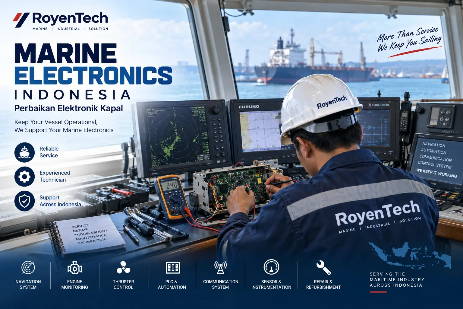 Marine Electronics Indonesia untuk Kebutuhan Industri Maritim