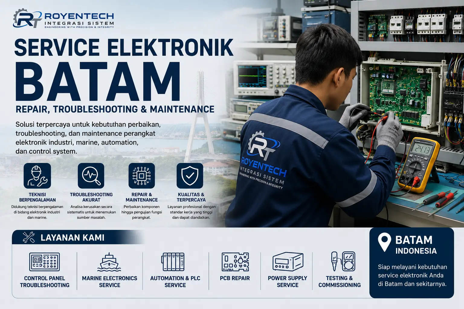 Service Elektronik Batam – Repair, Troubleshooting & Maintenance